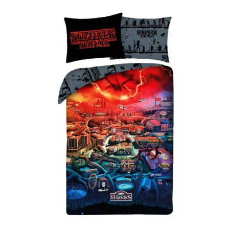 Stranger Things Dekbedovertrek polyester 140 x 200 cm - 70 x 90 cm